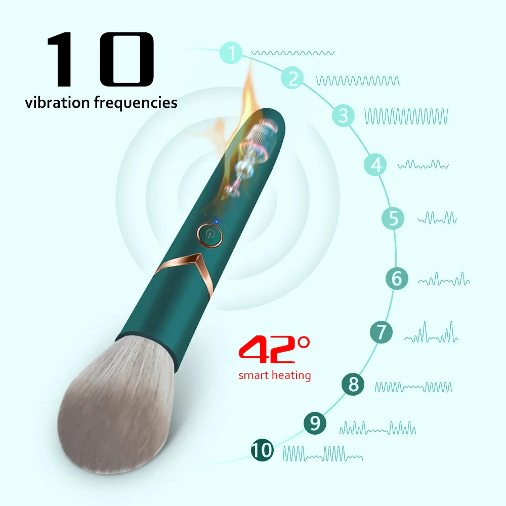 HOTBRUSH - Vibromasseur pinceau de maquillage chauffant