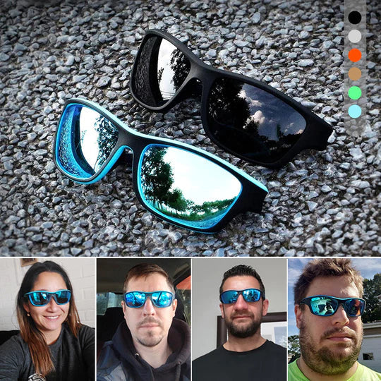 Lunettes de soleil de sport avec verres polarisants anti-reflets