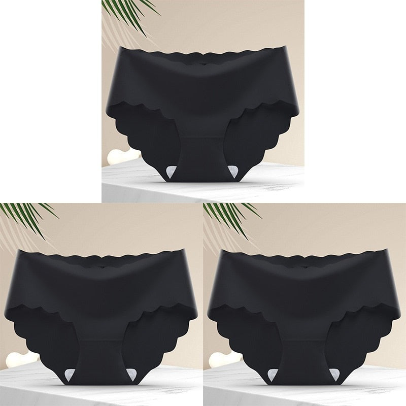 Lot de 3 culottes sans coutures et élastiques