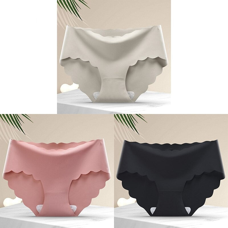 Lot de 3 culottes sans coutures et élastiques