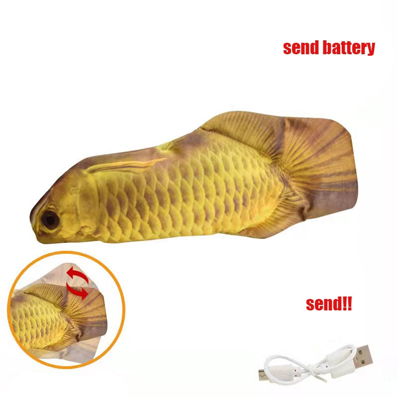 Peluche poisson remuant rechargeable