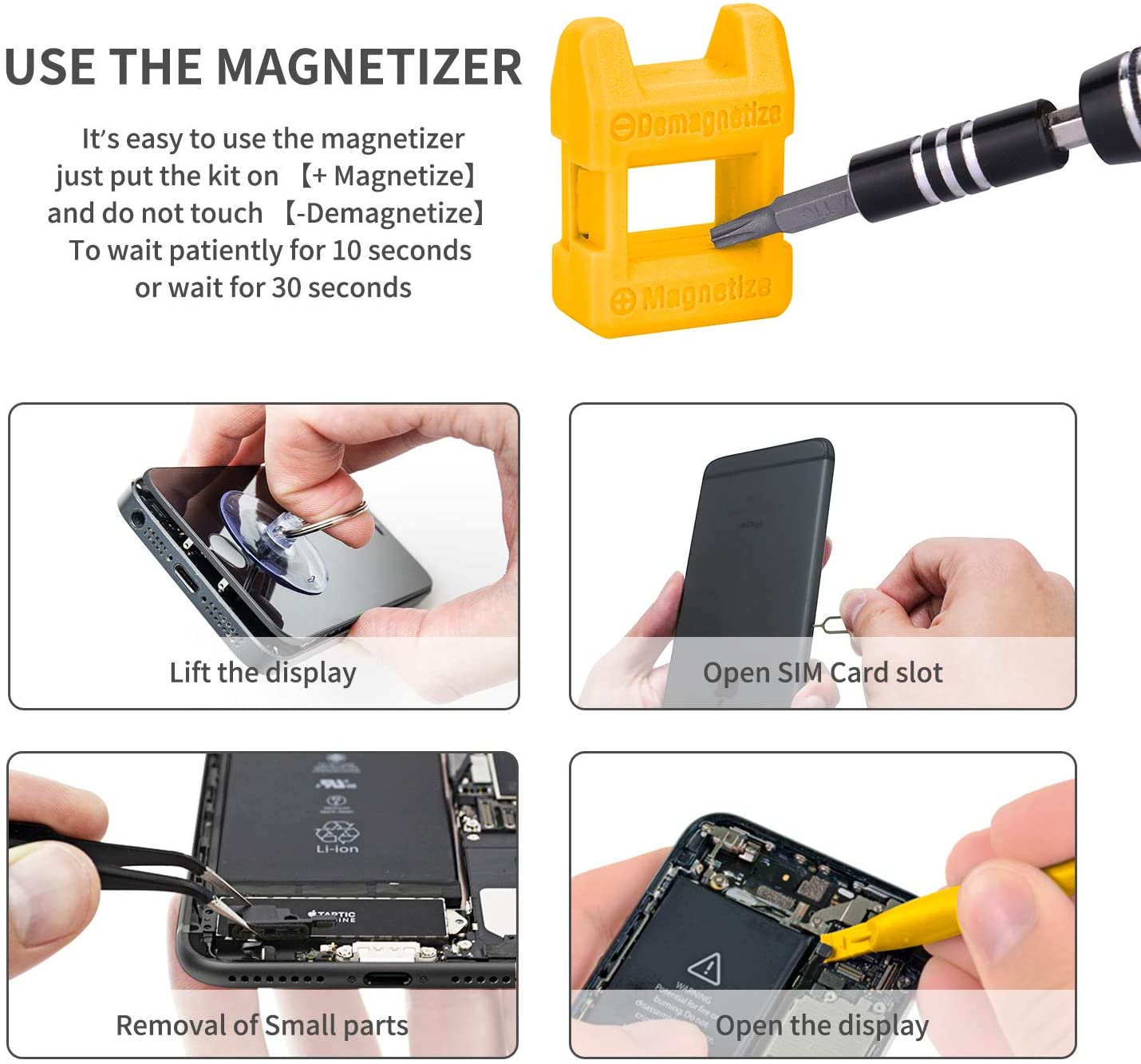 Kit de Réparation avec Tournevis Magnétique 122 en 1