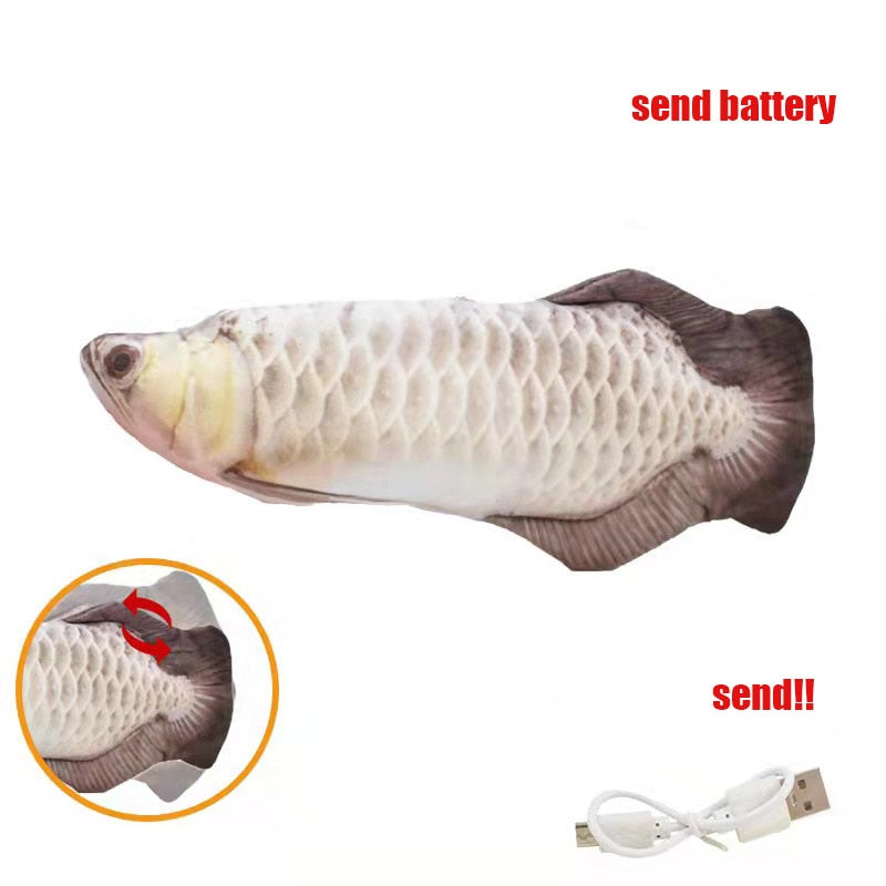 Peluche poisson remuant rechargeable