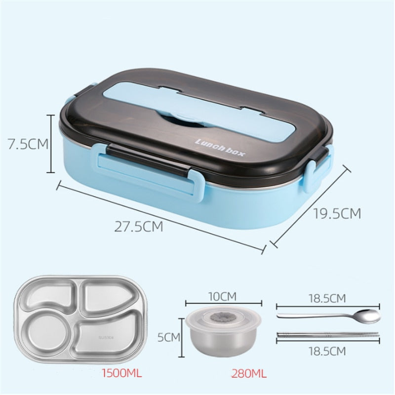 LunchBOX pratique en acier inoxydable