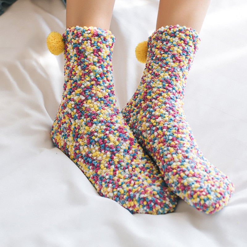 Chaussettes polaires d'hiver façon "CupCake"