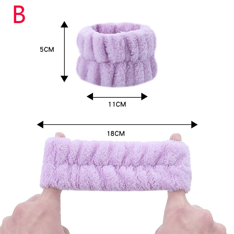 2x Bracelet de poignet en microfibre absorbante